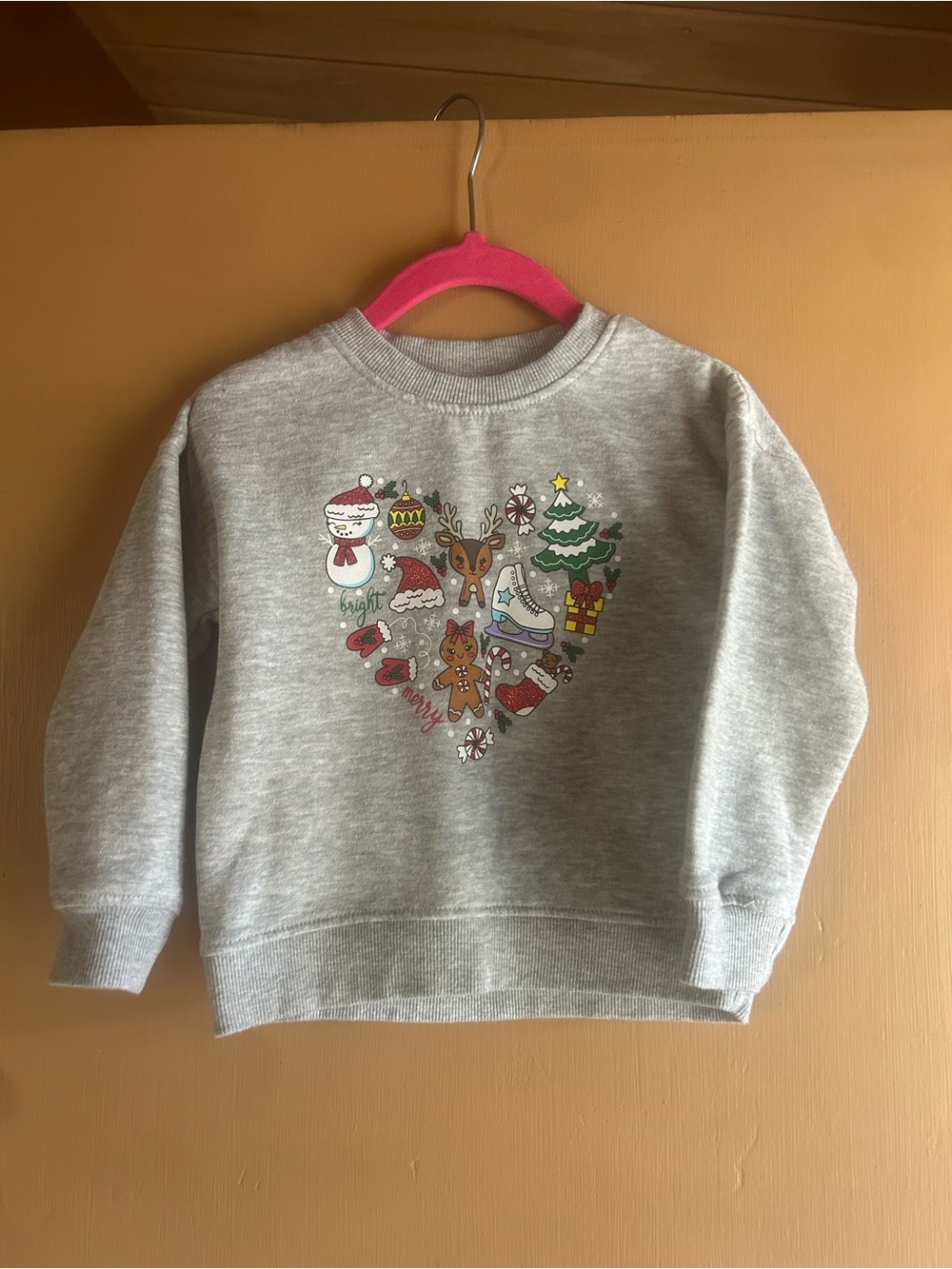 Gray Kids Holiday Graphic Sweatshirt